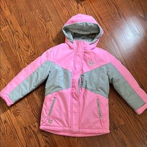 GERRY Pink and Gray Girls Hooded Jacket
